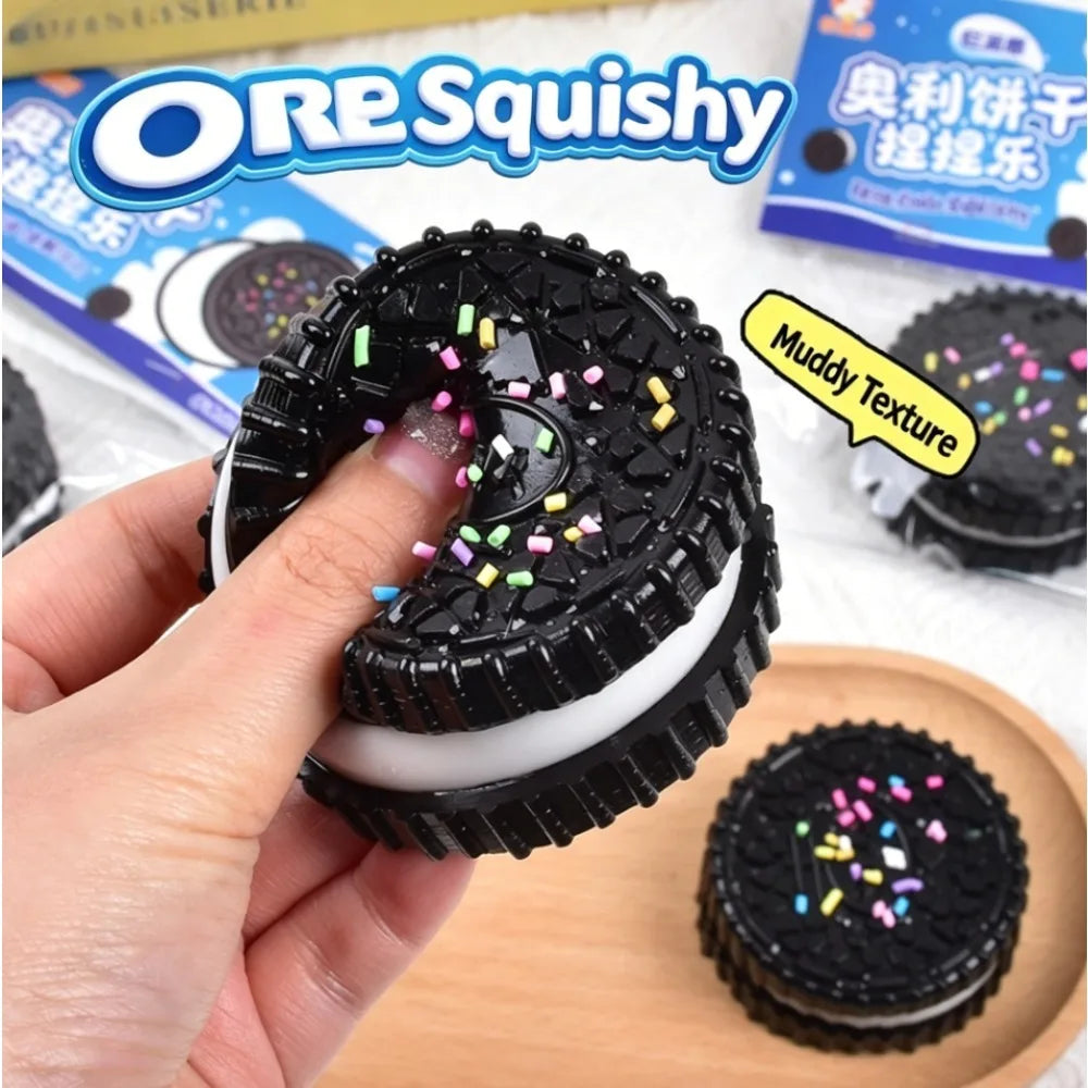 Squishy Oreo – Juguete Antiestrés Suave y Realista