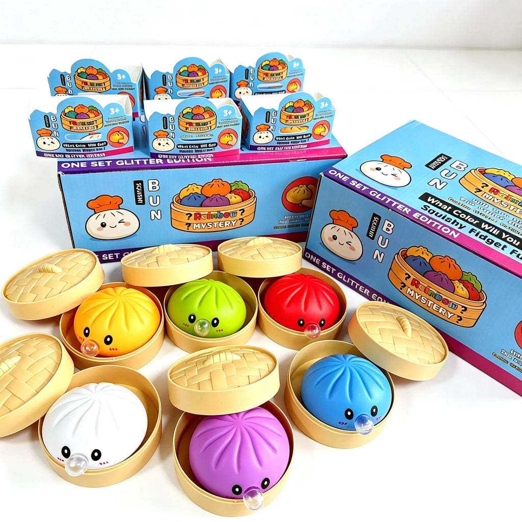 Dumpling Squishy con Burbujas