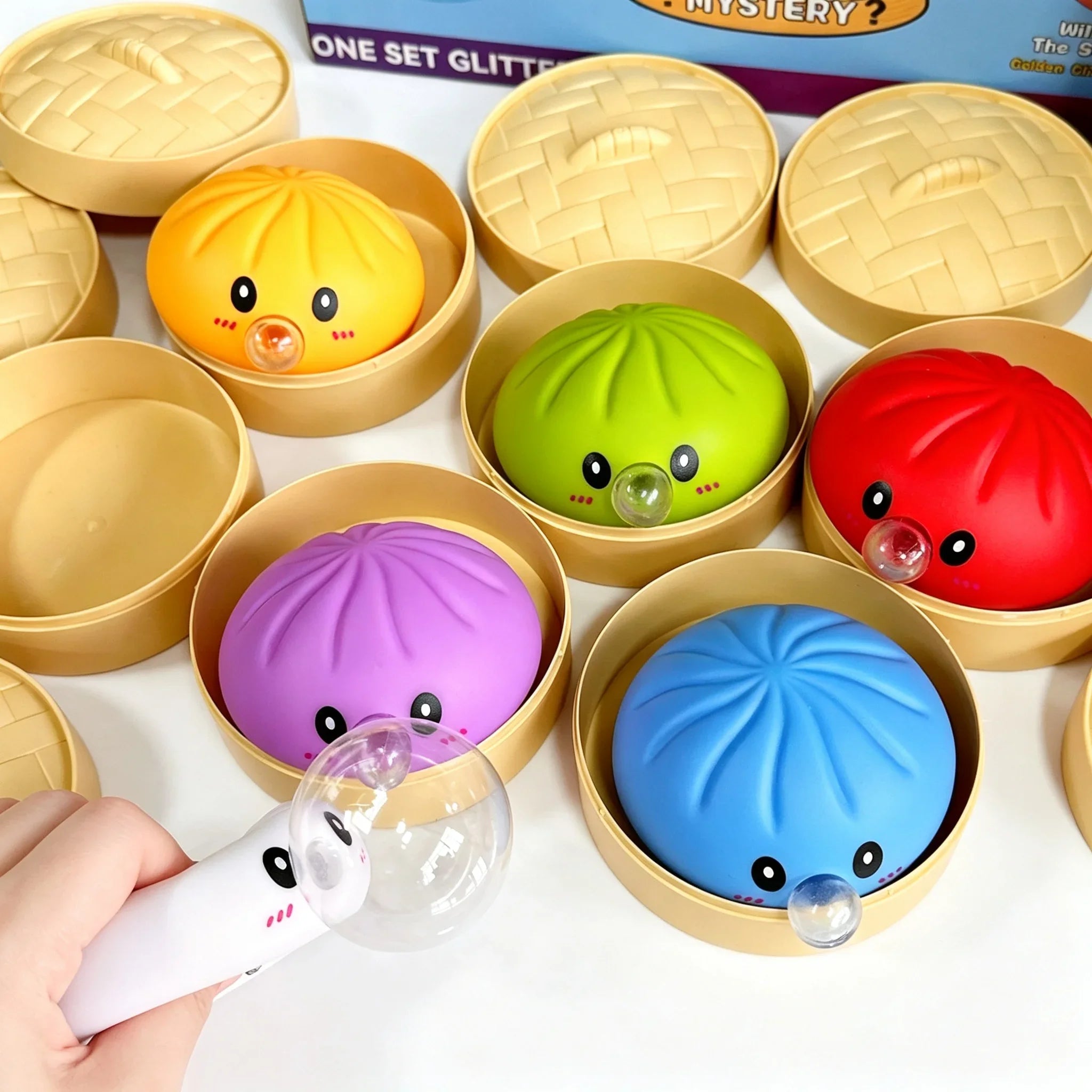 Dumpling Squishy con Burbujas
