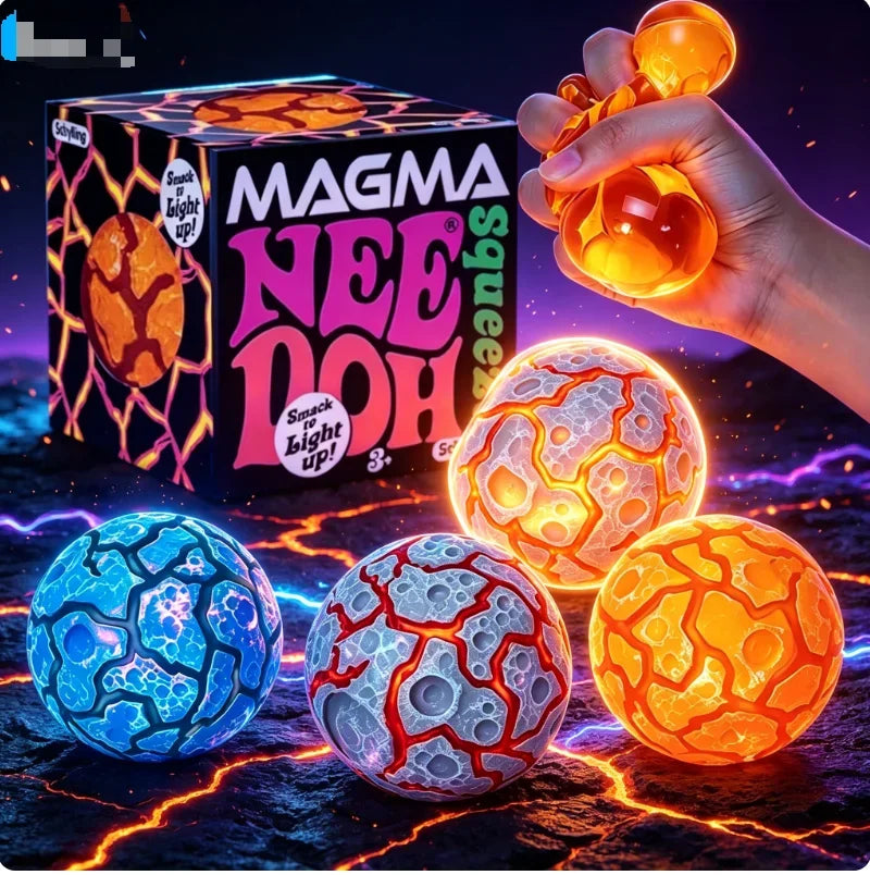 NeeDoh Glitter Magma Ball – Juguete Antiestrés Sensorial