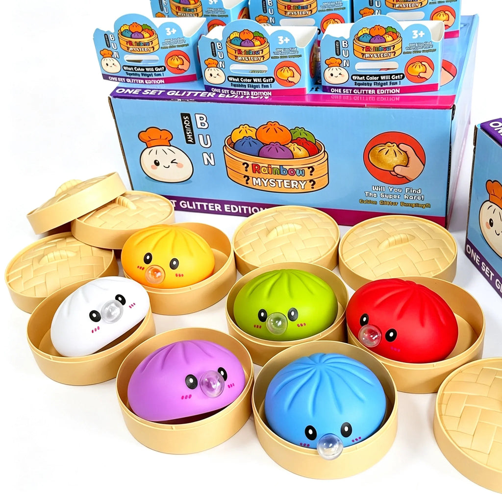 Dumpling Squishy con Burbujas