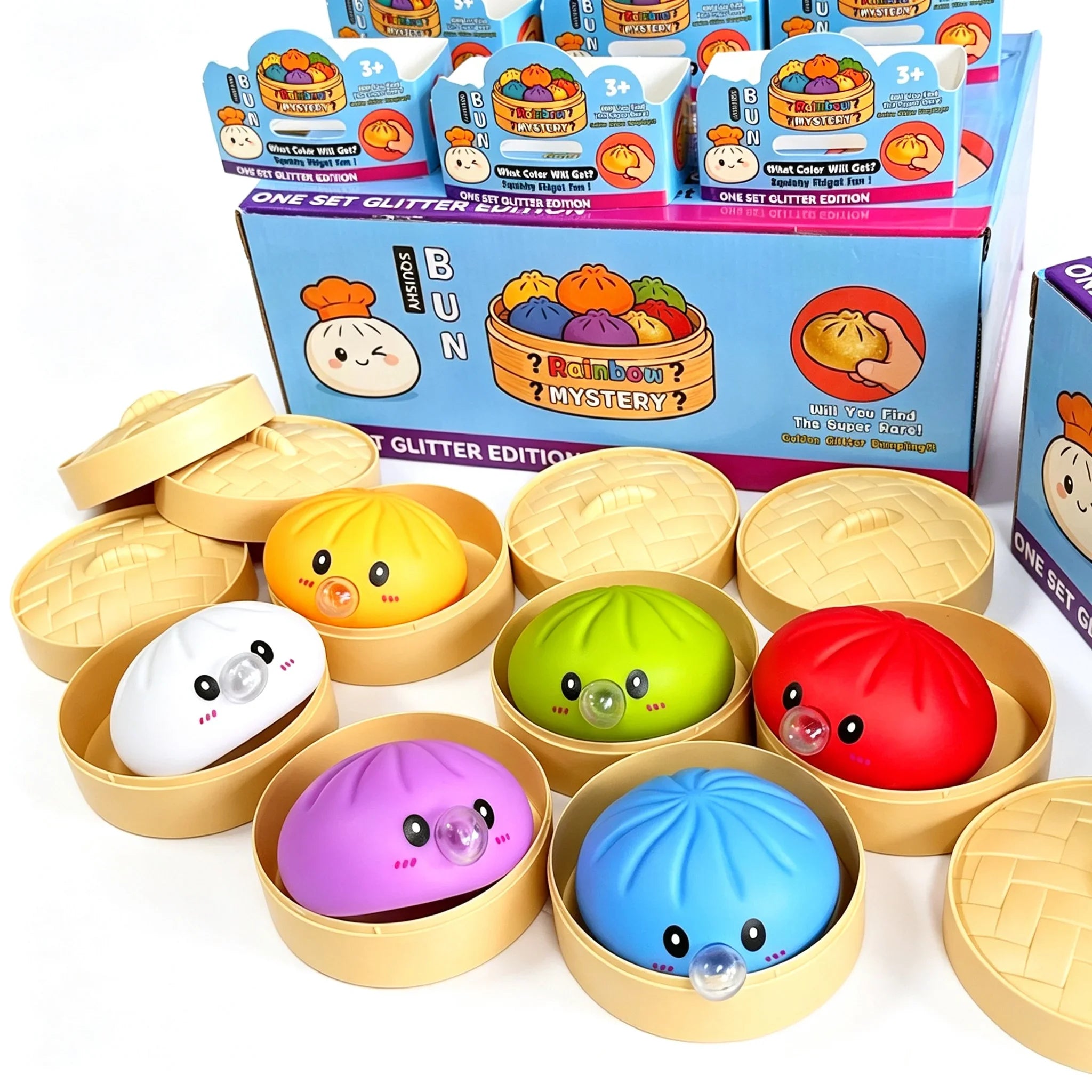 Dumpling Squishy con Burbujas