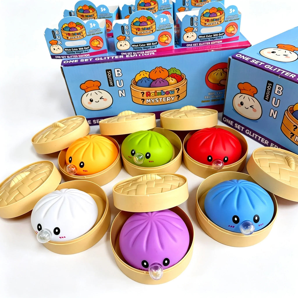 Dumpling Squishy con Burbujas