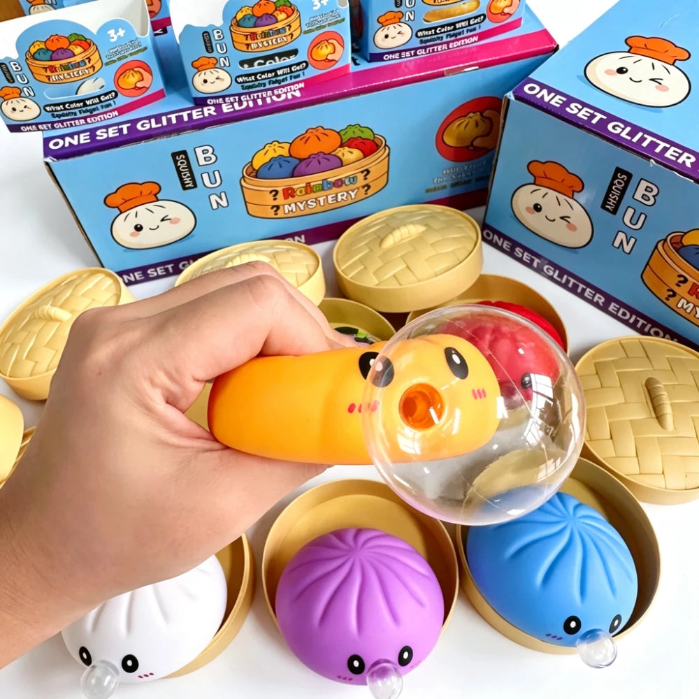 Dumpling Squishy con Burbujas