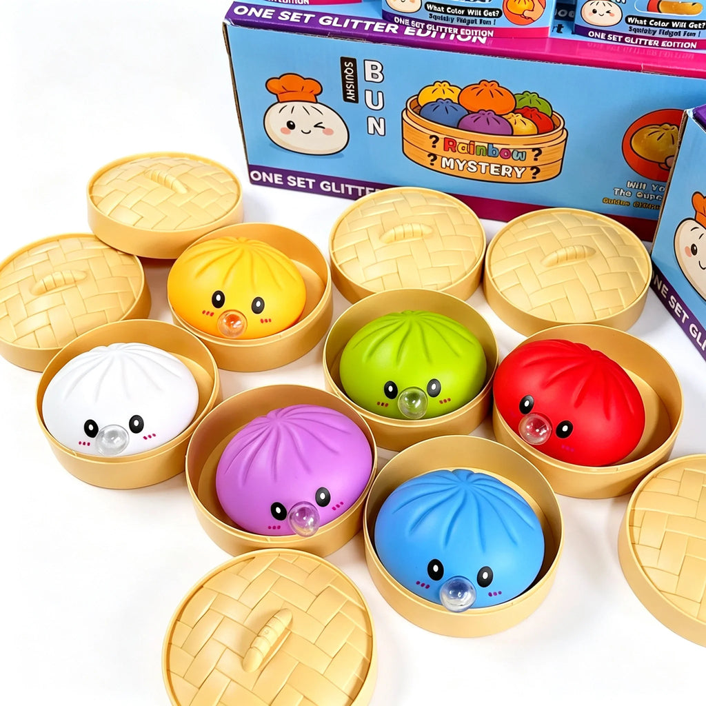 Dumpling Squishy con Burbujas