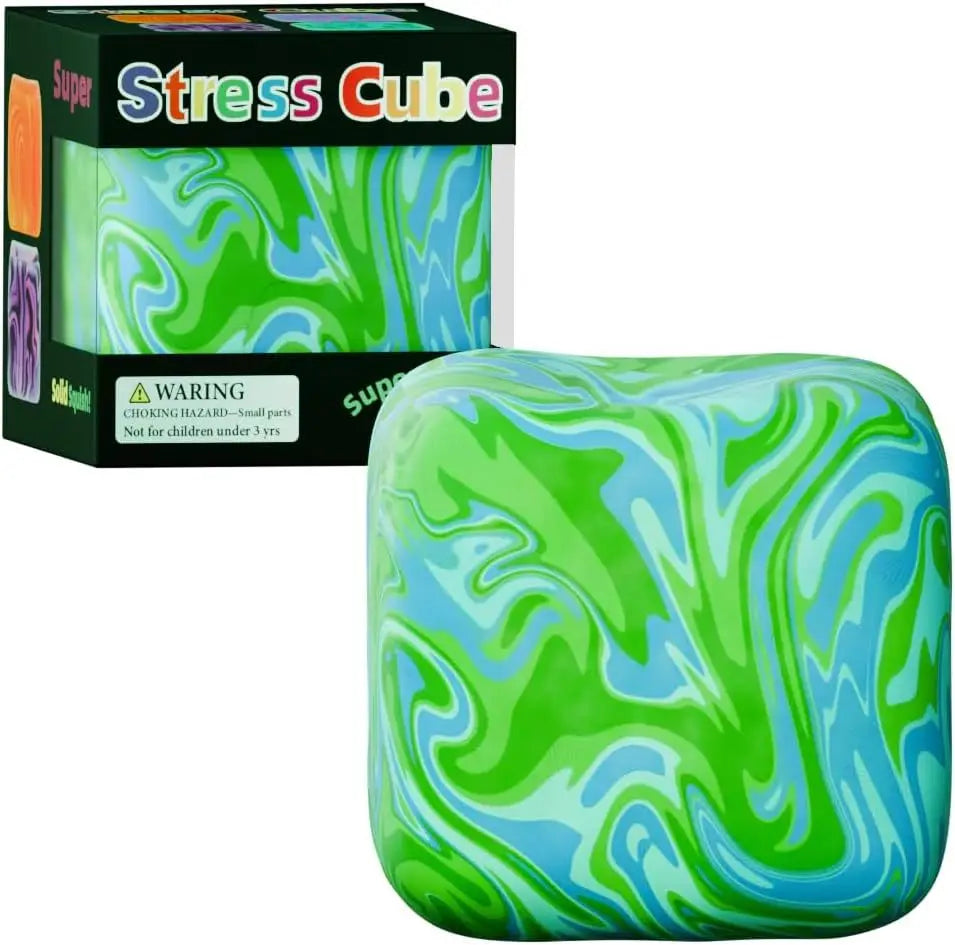 Squishy Cubo de Gel Sensorial – Estira, Aprieta y Relájate