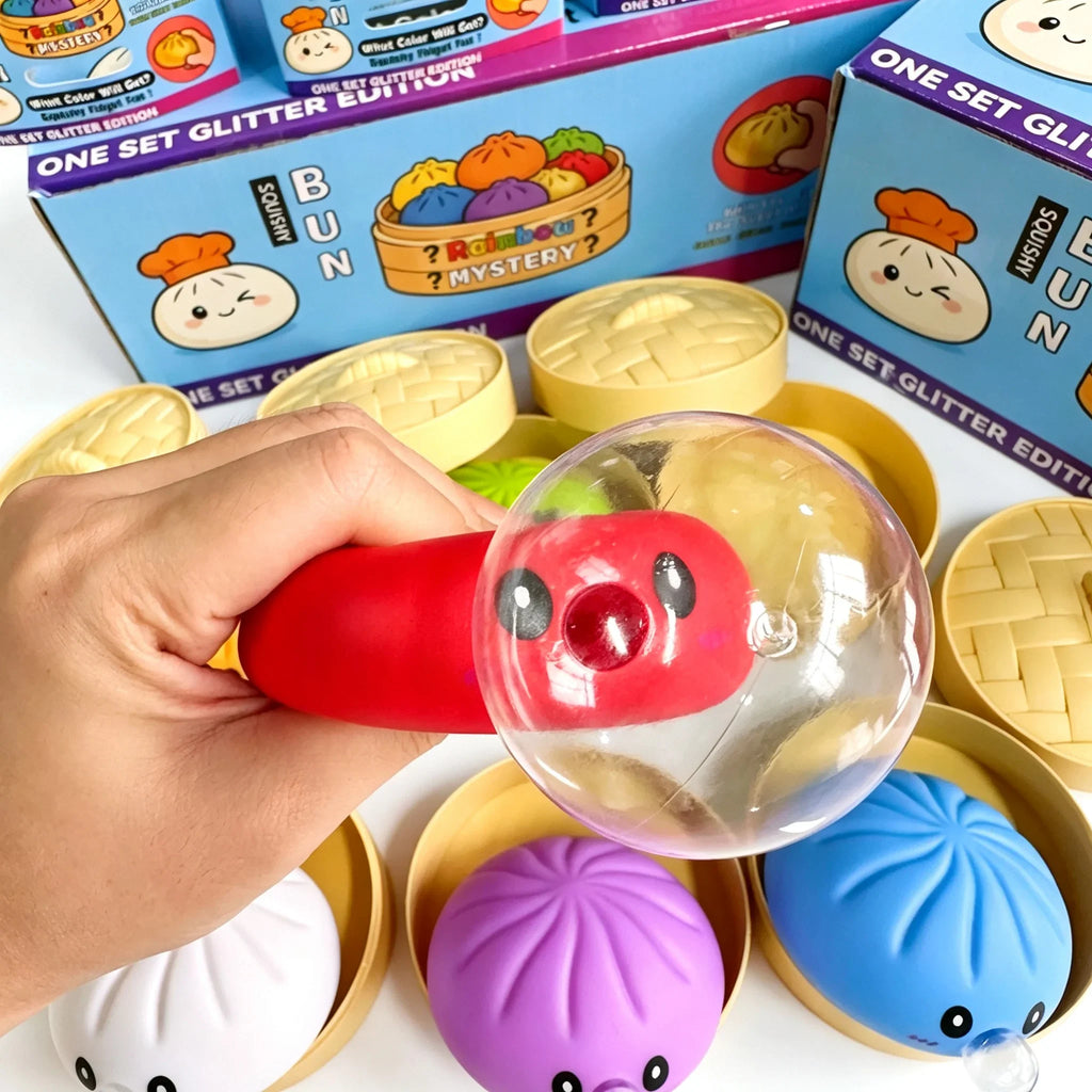 Dumpling Squishy con Burbujas