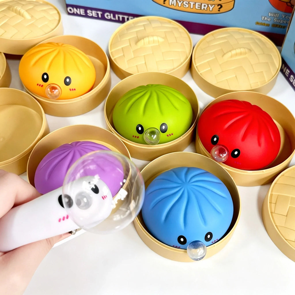 Dumpling Squishy con Burbujas