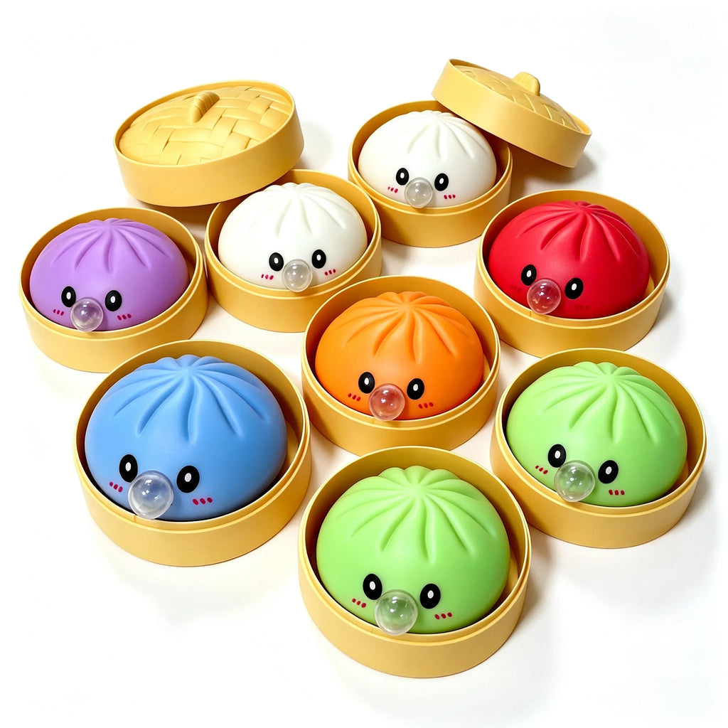 Dumpling Squishy con Burbujas