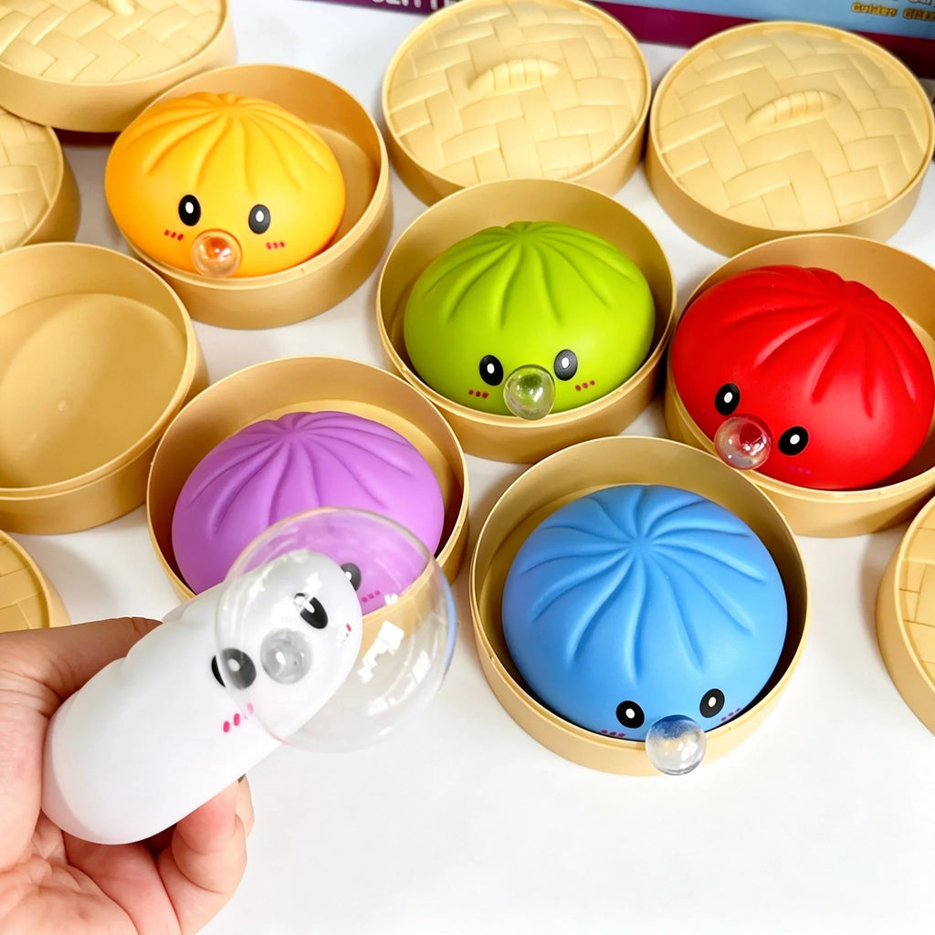 Dumpling Squishy con Burbujas