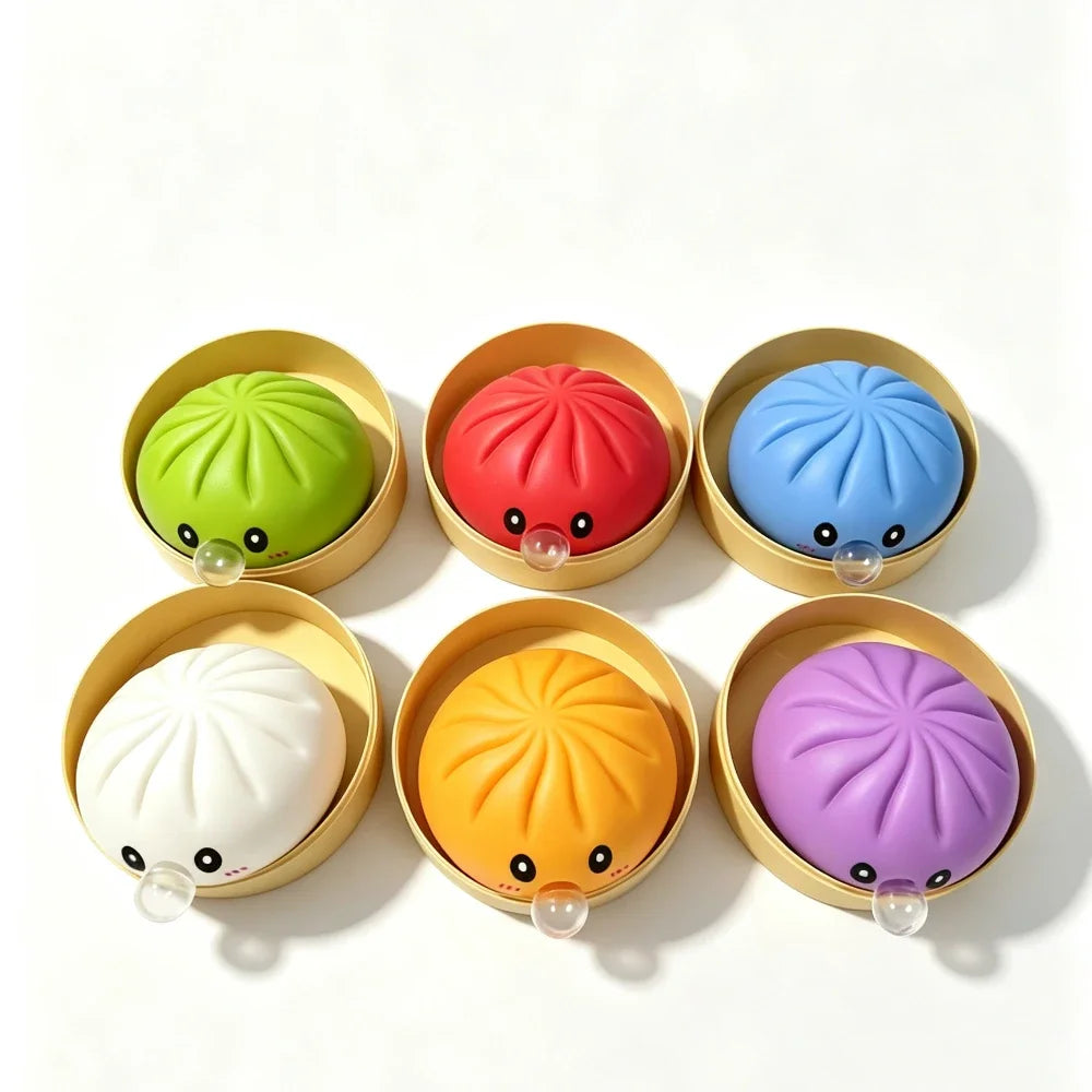 Dumpling Squishy con Burbujas