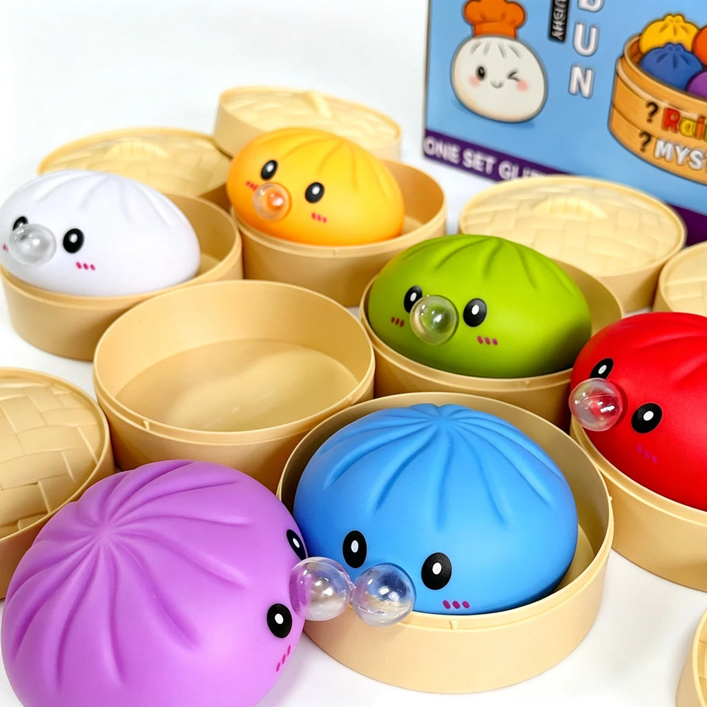 Dumpling Squishy con Burbujas